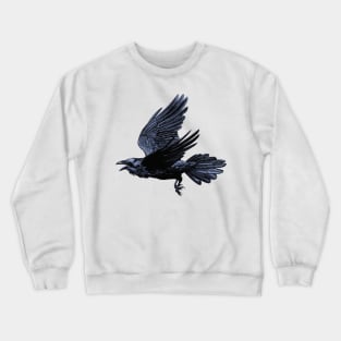 Raven in Flight Crewneck Sweatshirt